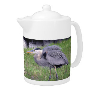 Great Blue Heron's Territory Teapot