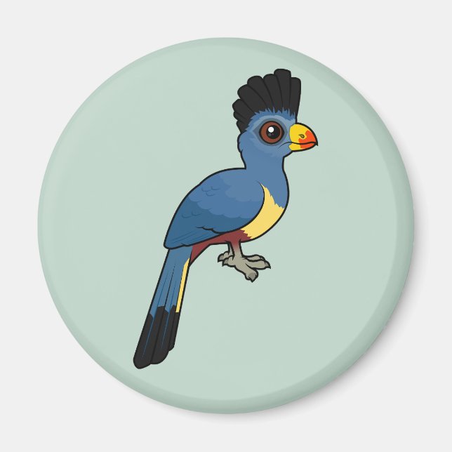 Great Blue Turaco Magnet (Front)