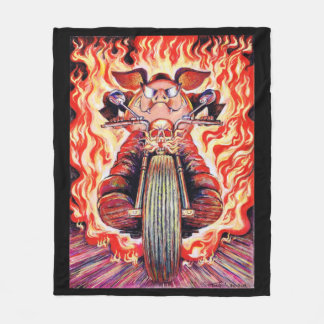 Great Boars Afire Throw Blanket