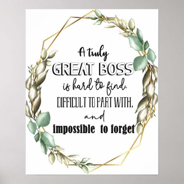 Great Boss Gold Scripture  Poster (Front)