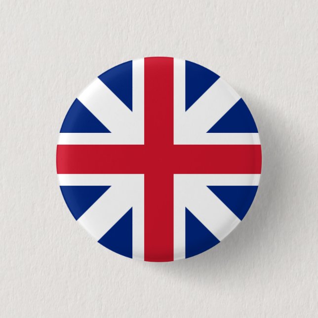 Great Britain Badge - England & Scotland Union Pinback Button (Front)
