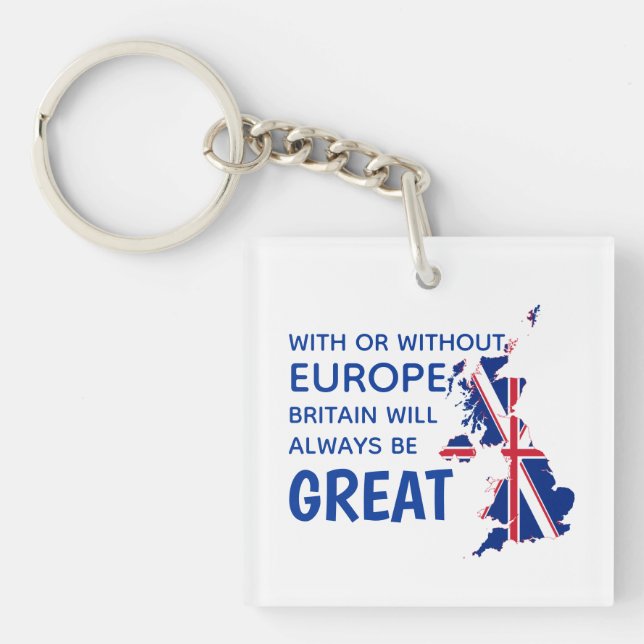 GREAT BRITAIN BREXIT EUROPE KEYCHAIN (Front)