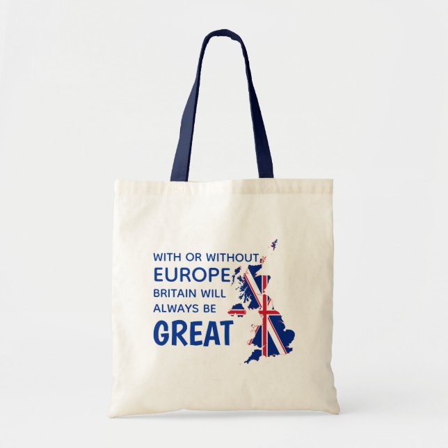 GREAT BRITAIN BREXIT EUROPE TOTE BAG (Front)