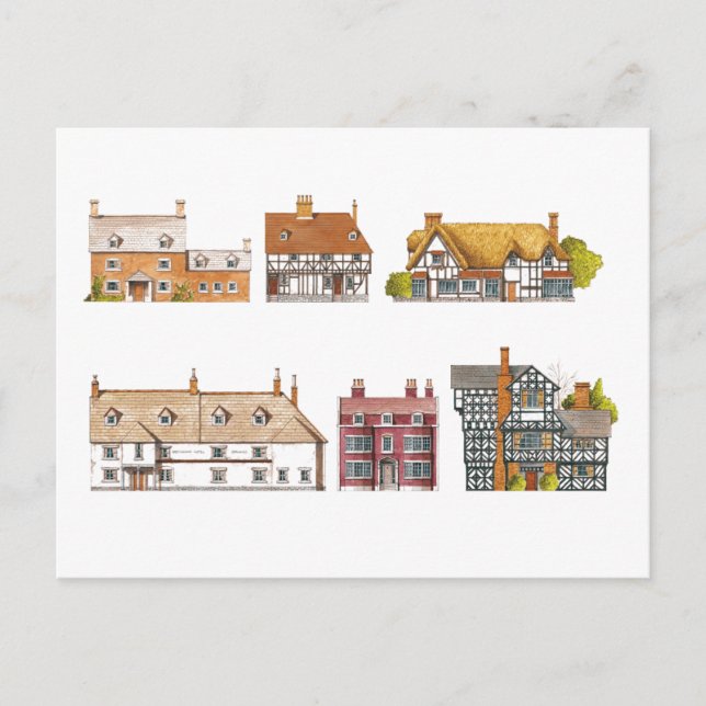 Great Britain. Countryside houses Postcard (Front)