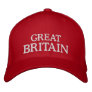 Great Britain embroidered hat