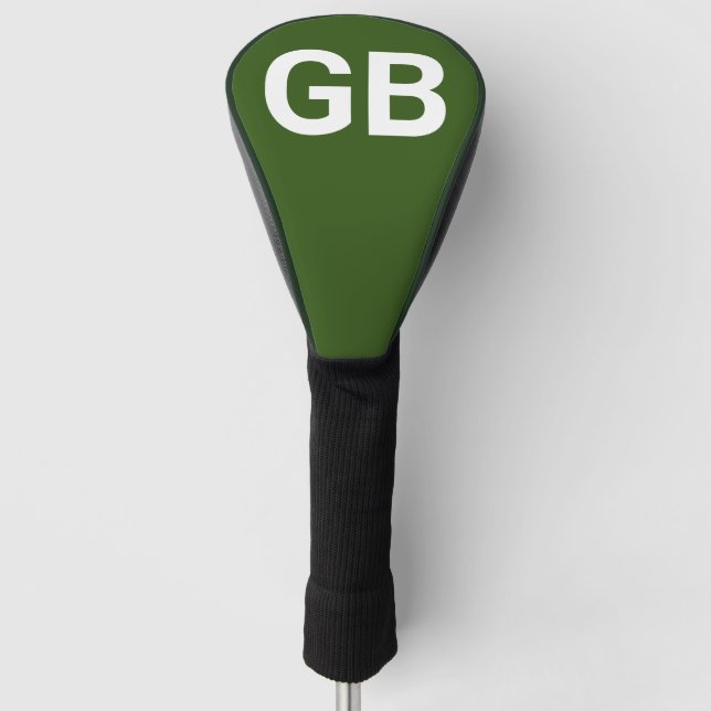 Great Britain Euro/ Green Golf Head Cover (Front)