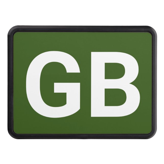 Great Britain Euro/ Green Hitch Cover (Front)
