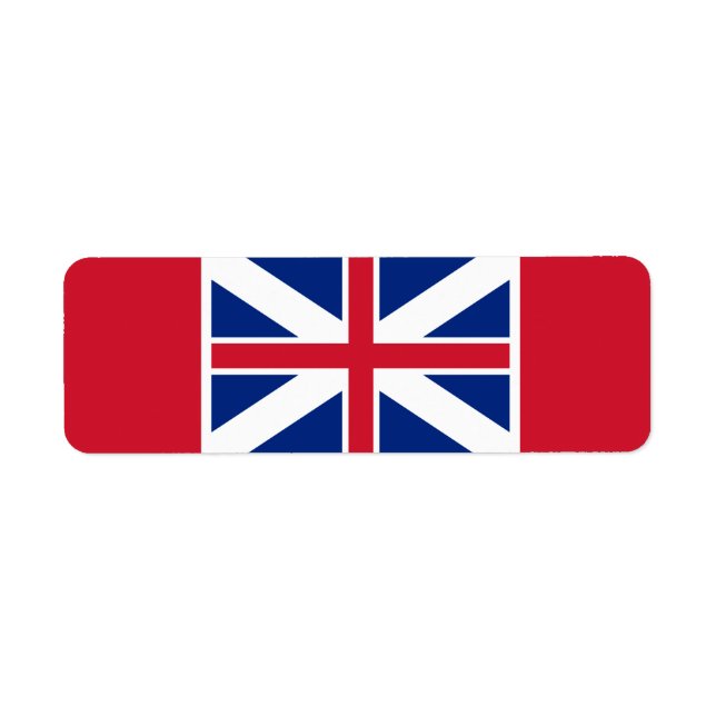 Great Britain flag (1707-1800)  Label (Front)