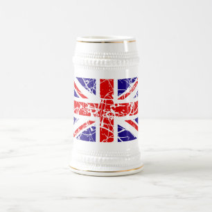 Great Britain Flag Beer Stein