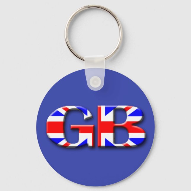 Great Britain Flag Keychain (Front)