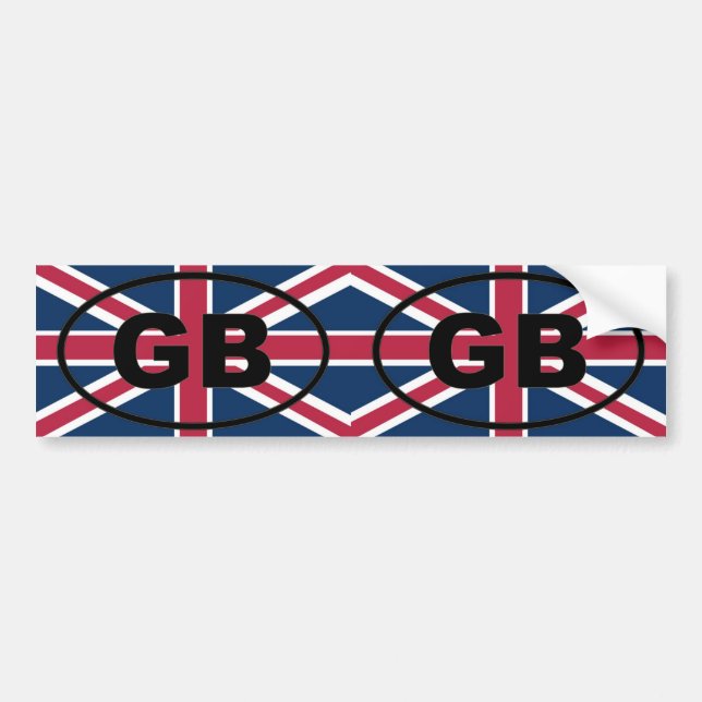 Great Britain - GB - European oval Bumper Sticker (Front)