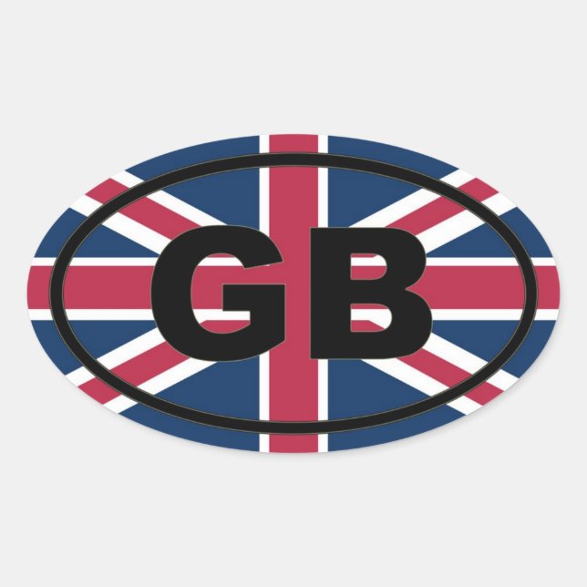 Great Britain - GB - European Oval Sticker (Front)