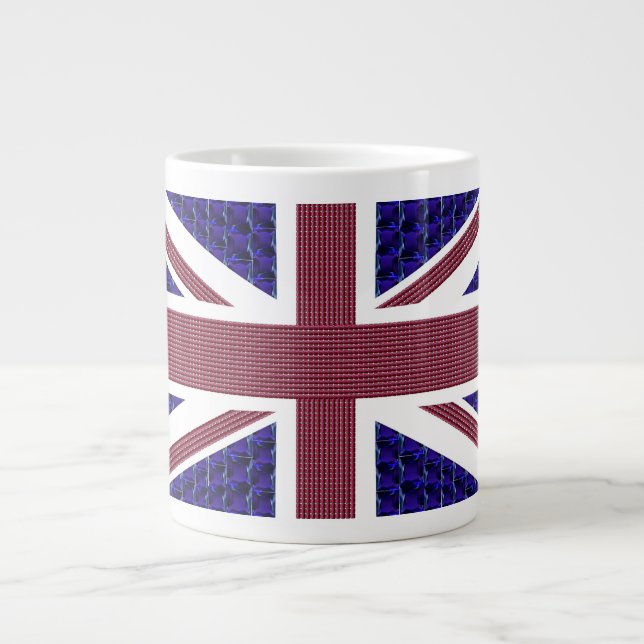 Great Britain Independence Day, England Flag Giant Coffee Mug (Front)