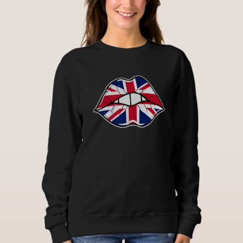 Great Britain Kiss Great Britain British   Sweatshirt