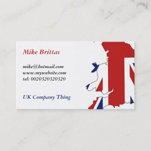 Great Britain, Mike Brittas, mike@hotmail.comww... Business Cards