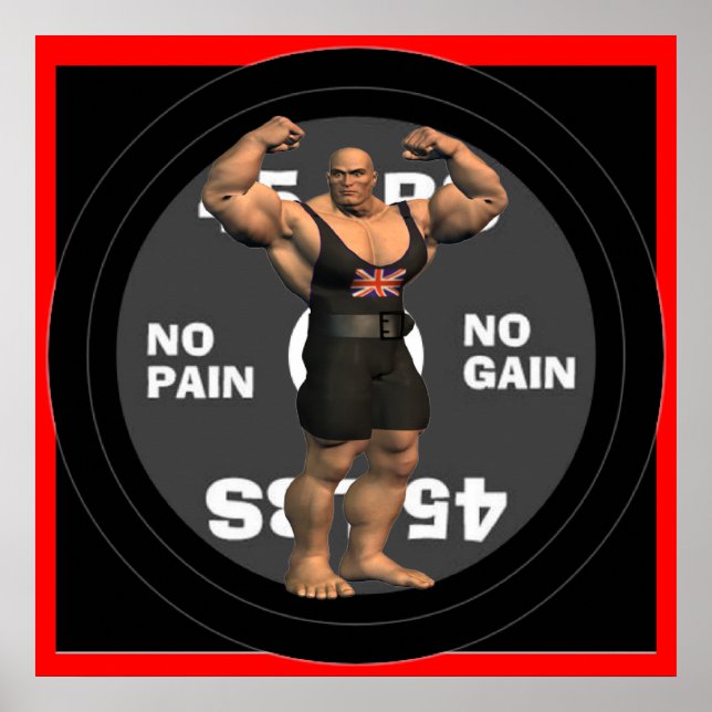 Great Britain Powerlifter Poster (Front)