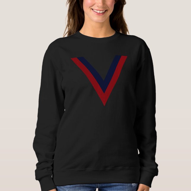 Great Britain Rugby League Red Blue V Sweatshirt (Front)