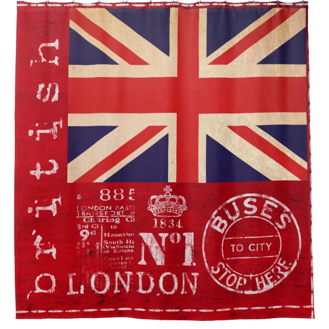 Great Britain Shower Curtain (Front)