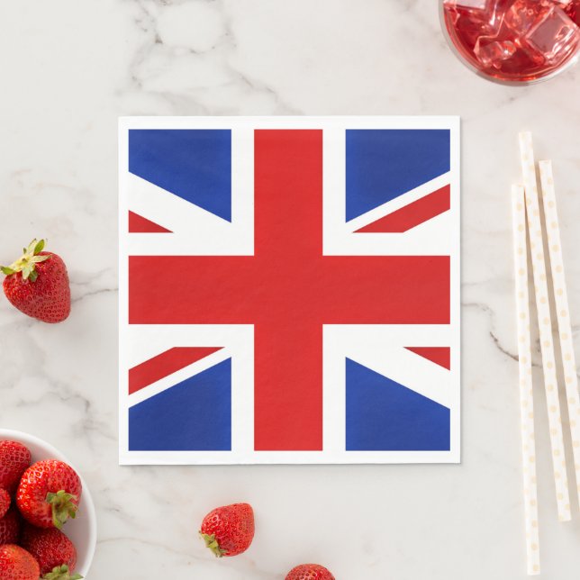 Great Britain United Kingdom British UK Flag  Napkins (Insitu)