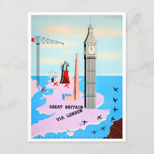Great Britain vintage travel Postcard