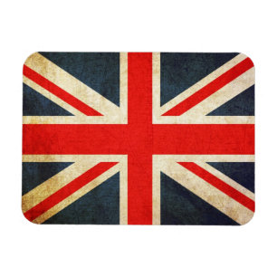 Great Britian Flag in Grunge Magnet