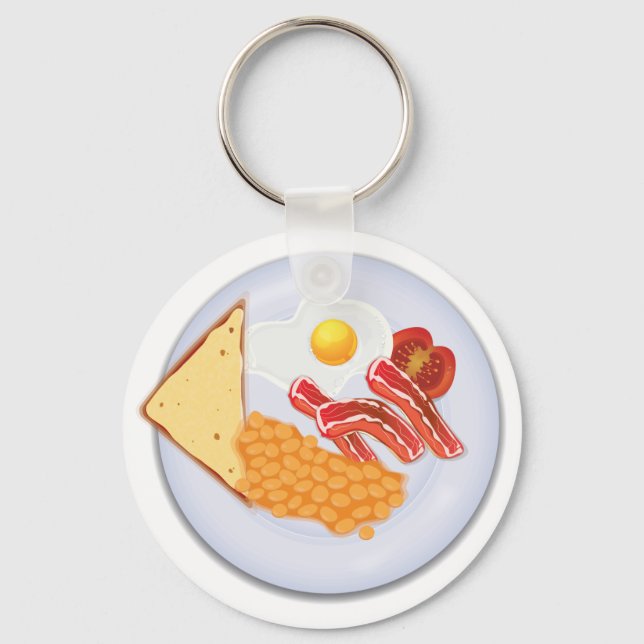 Great British Breakfast Keychain (Front)