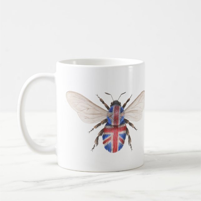 Great British Bumblebee Coffee Mug (Left)