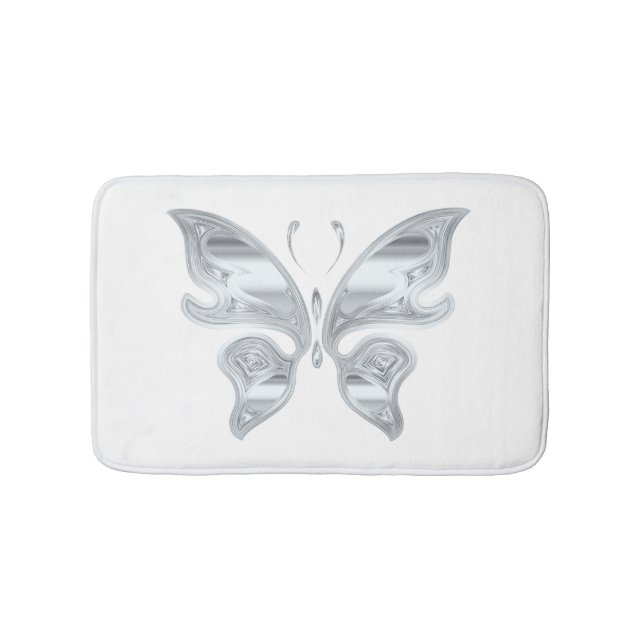 great butterfly design bathroom mat (Front)