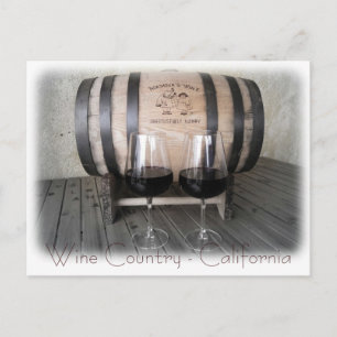 Great California Wine Postcard! Postcard