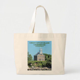 Great Captain Island Lighthouse, CT Tote Bag