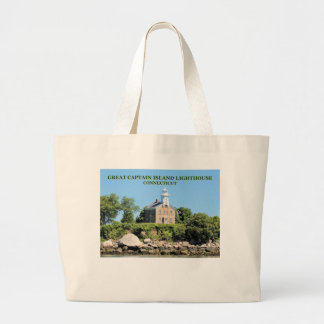 Great Captain Island Lighthouse, CT Tote Bag