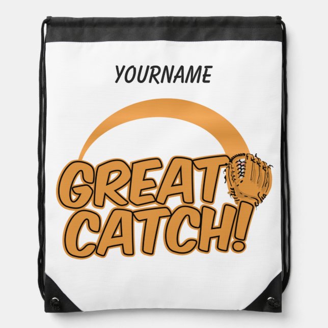 GREAT CATCH! custom backpack (Front)