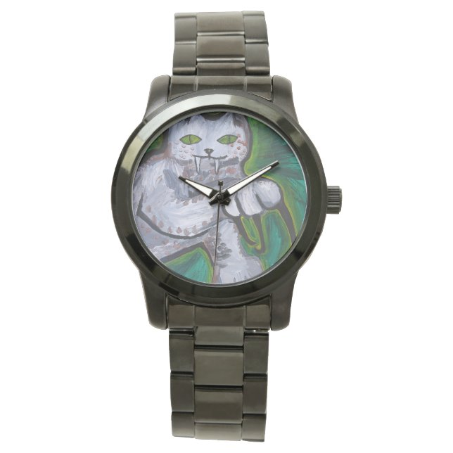 GREAT CATS WATCH BY PAULA REILLY. (Front)