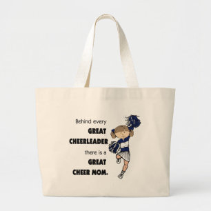 Great Cheer Mom-brown Large Tote Bag