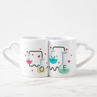 Great Chemistry with this Love Formula Couples Coffee Mug Set