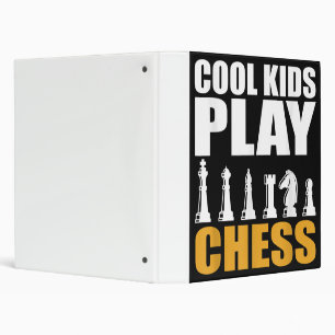 Great Chess Kids Chess Piece Girls Boys 3 Ring Binder