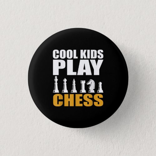 Great Chess Kids Chess Piece Girls Boys Button