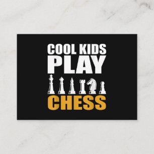 Great Chess Kids Chess Piece Girls Boys Enclosure Card