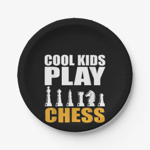 Great Chess Kids Chess Piece Girls Boys Paper Plates