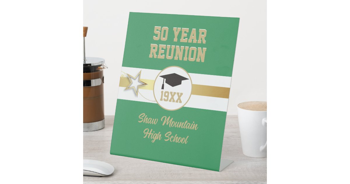 Any-Year Class Reunion Pedestal Sign