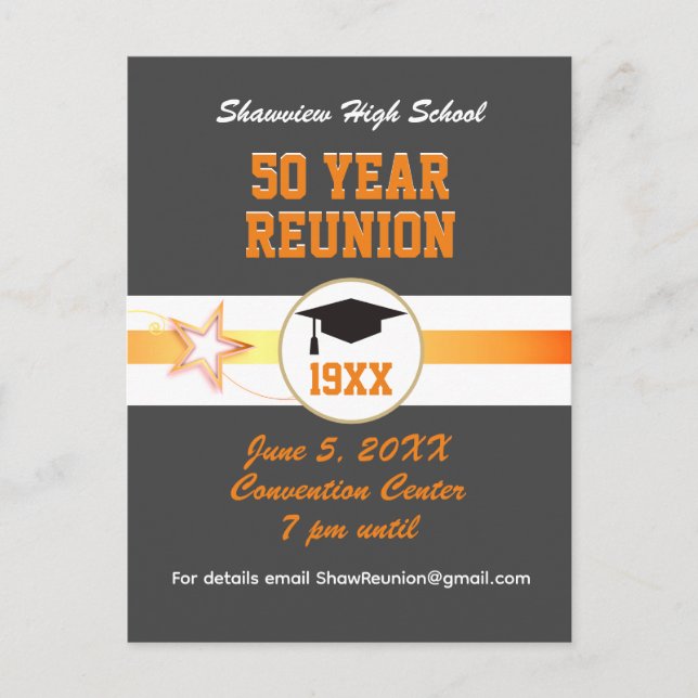 Great Choice! Class Reunion Invite Postcard (Front)