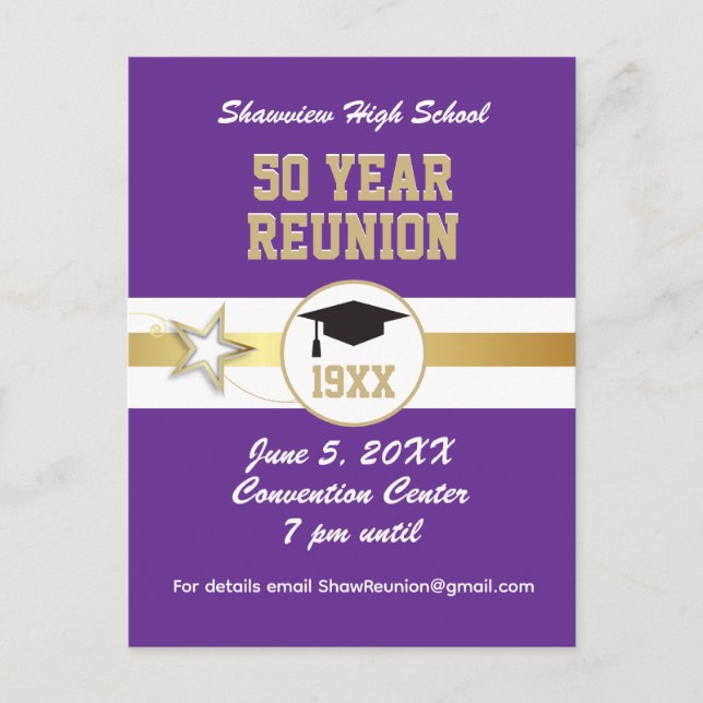 Great Choice! Class Reunion Invite Postcard (Front)