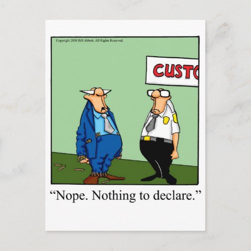 Great Cigar Gift With a Sense of Humor Postcard