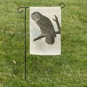 Great Cinereous Owl from Audubon Birds of America Garden Flag