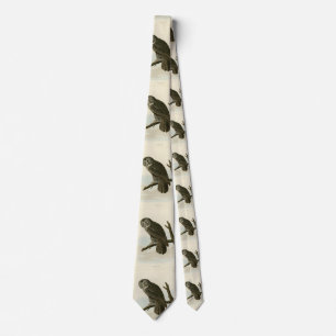 Great Cinereous Owl from Audubon Birds of America Neck Tie