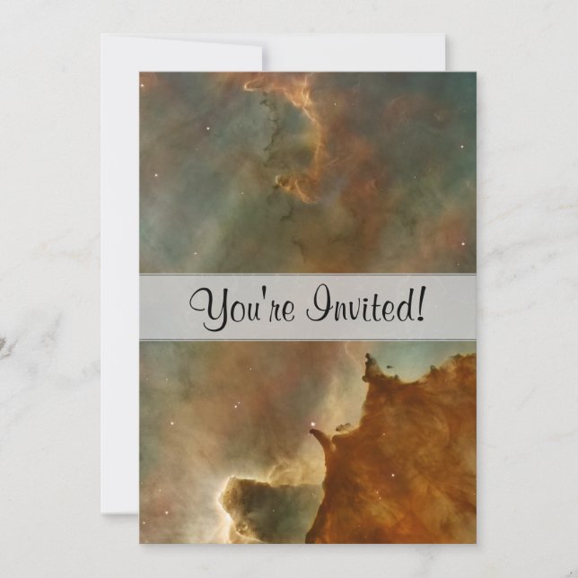 Great Clouds of the Corina Nebula Invitation (Front)