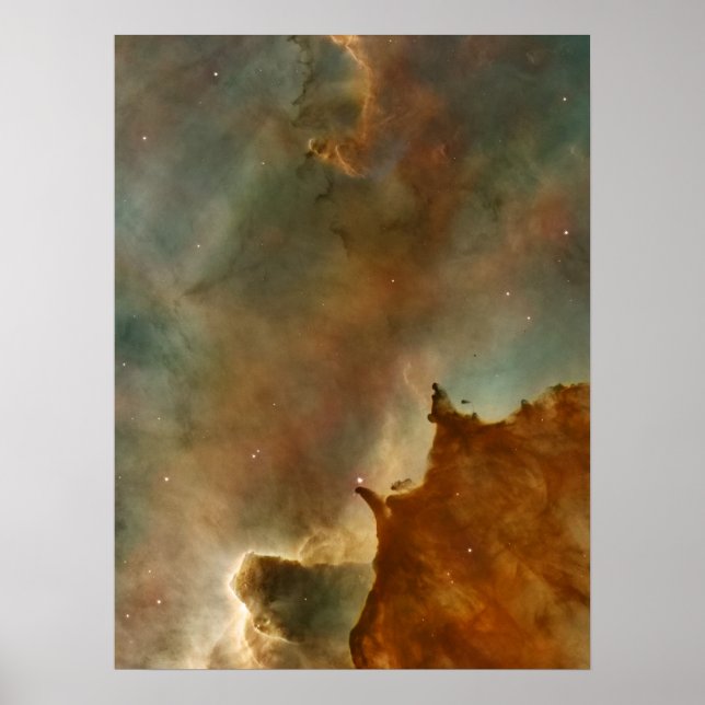 Great Clouds of the Corina Nebula Poster (Front)
