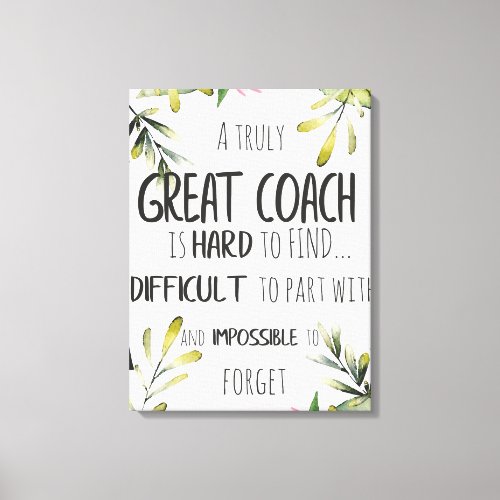 Great Coach typography Office decor Coach gift