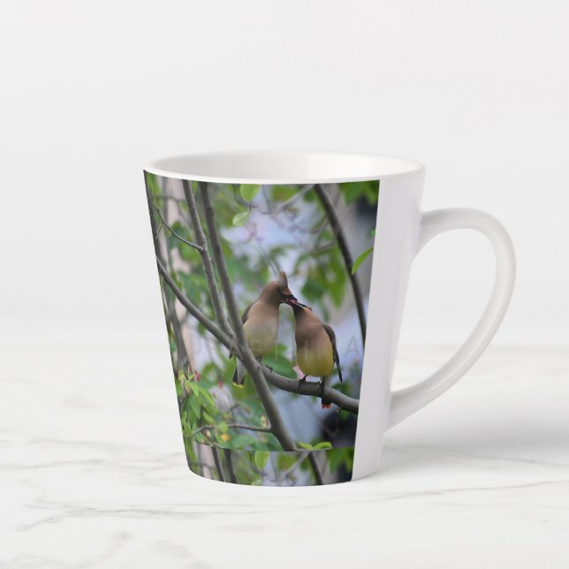 Great Cofee Makes me Berry Happy Latte Mug (Right)