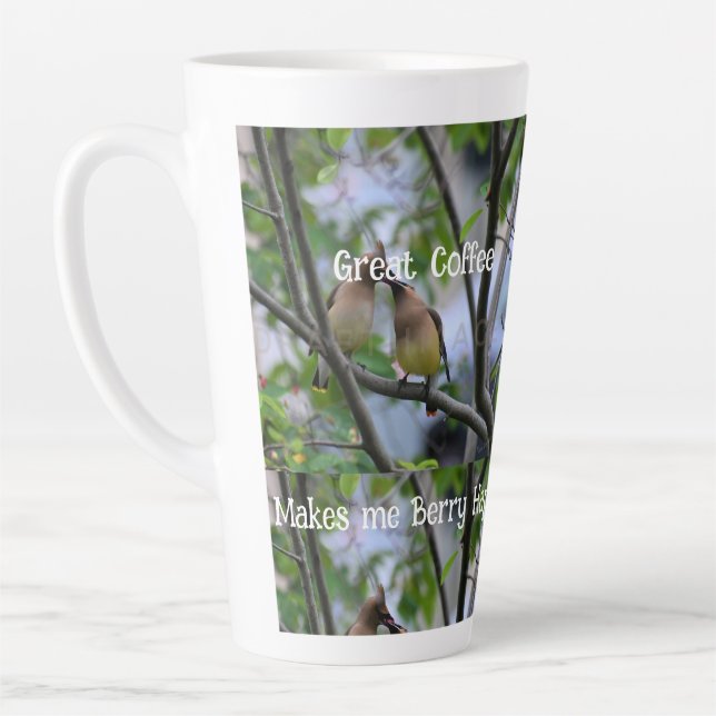 Great Coffee Makes me Berry Happy - Large Mug (Left)